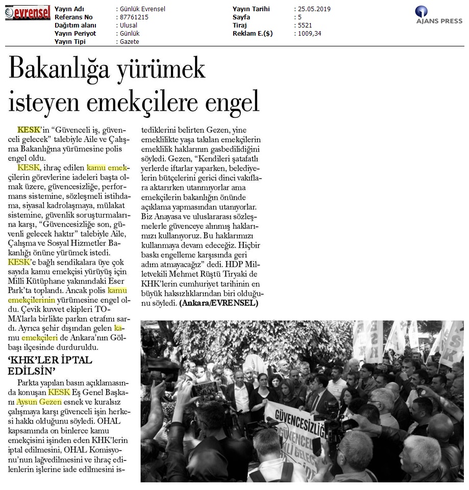 2019_05_25_Günlük Evrensel_Bakanliga Yürümek Isteyen Emekçilere Engel_87761215_(1)