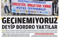 Bordro yakma eylemlerimiz gazete haberlerinde!