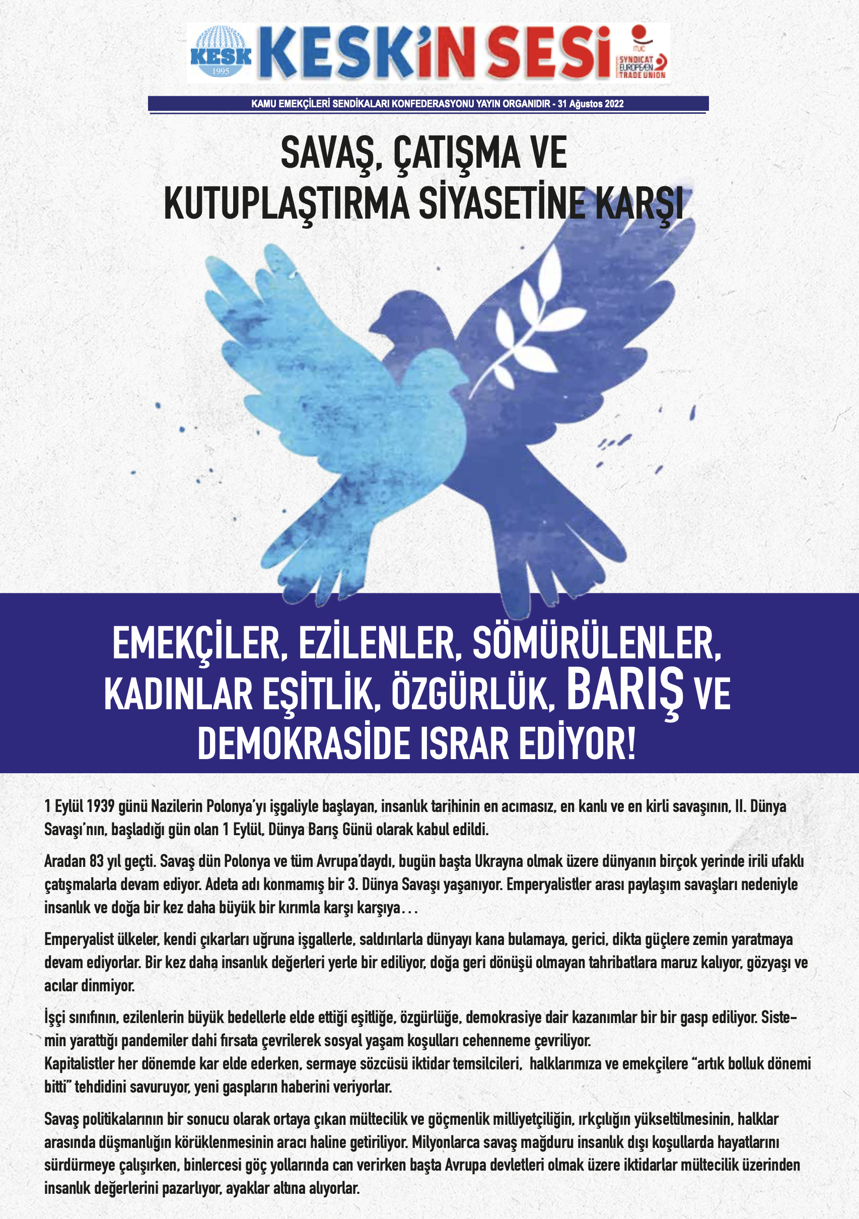 1 Eylül Bildiri