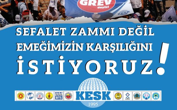 13 Ocak'ta İş Bırakıyoruz! Bildiri ve Afişimizi Yayınladık