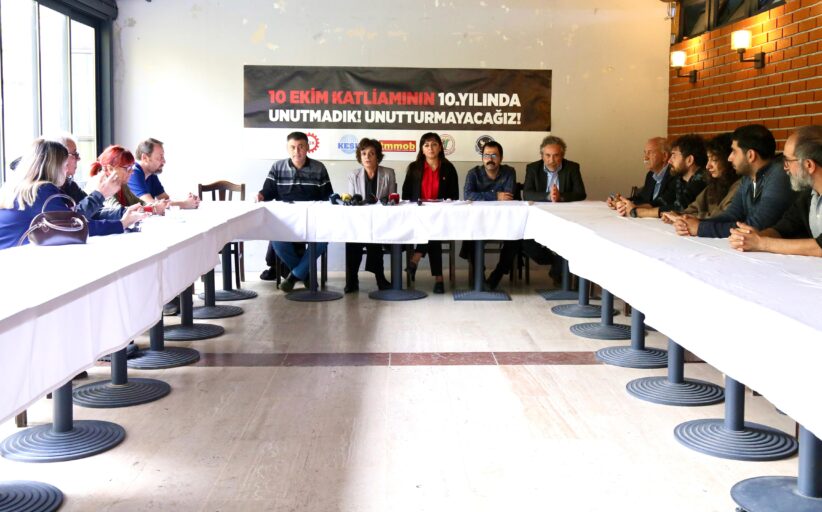 DİSK-KESK-TMMOB-TTB-10 EKİM DER, 10 EKİM ANMA PROGRAMINI AÇIKLADI